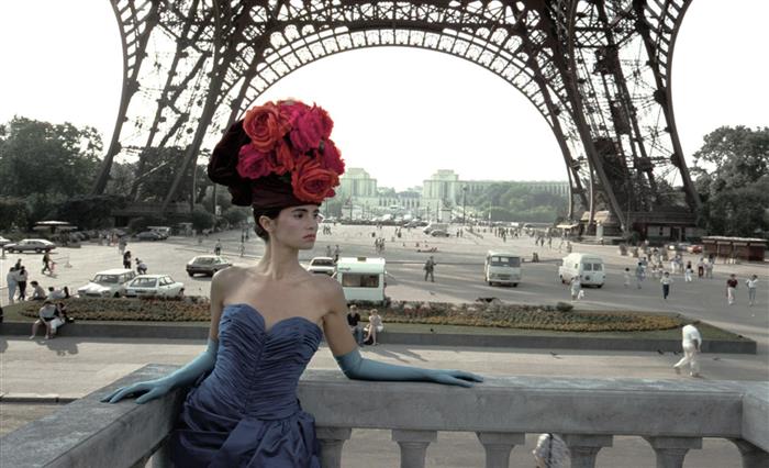 Frank Horvat Figaro Madame at Eiffel Tower Paris 