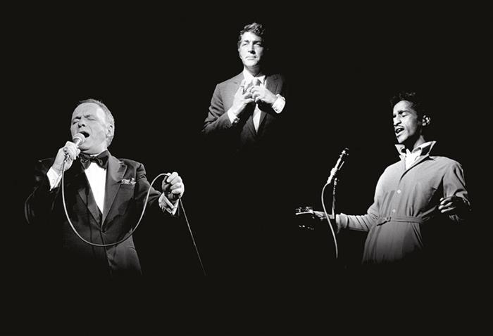 The Rat Pack: Frank Sinatra, Dean Martin and Sammy Davis Jnr