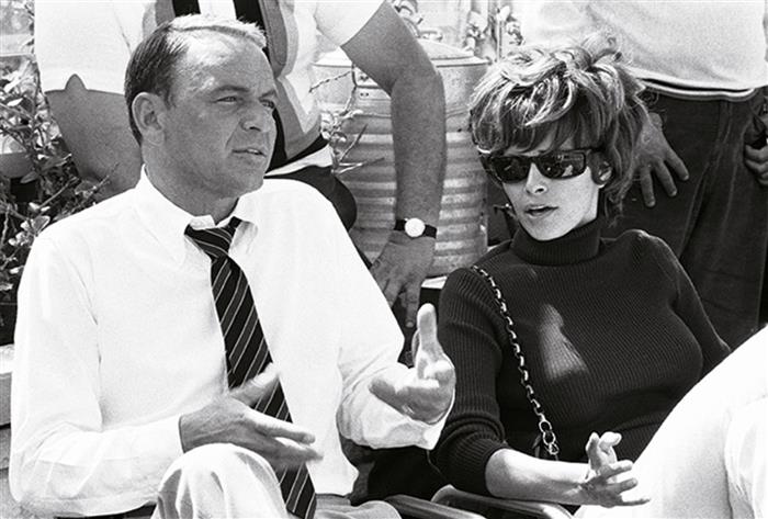 Frank Sinatra by Terry O'neill with Raquel Welch