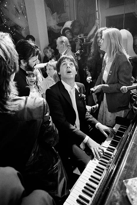 Pau McCartney at Ringo Starrs wedding 