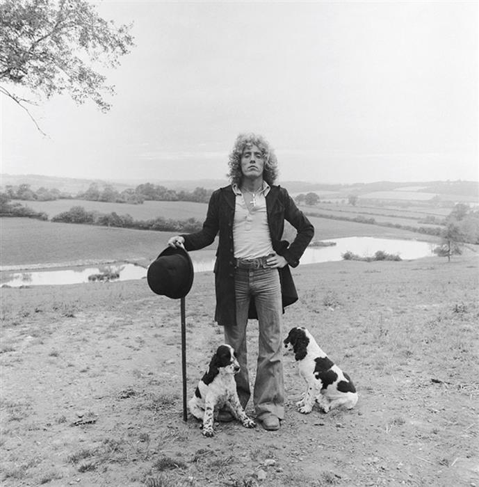 Roger Daltrey  with his dogs