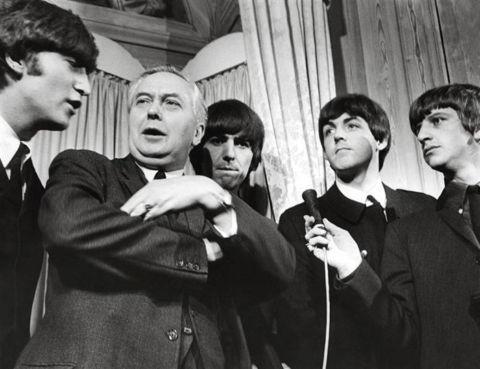 The Beatles with the Prime Minister Harold Wilson 1964