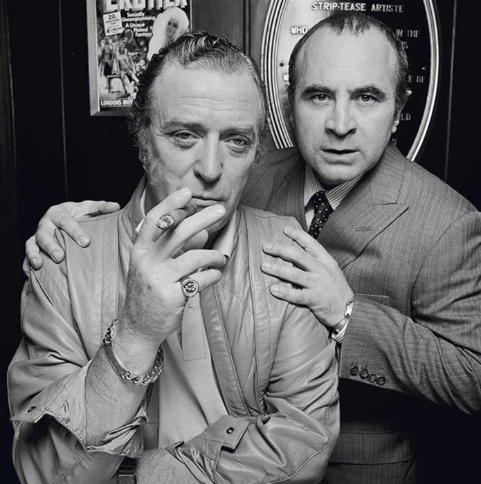 Michael Caine and Bob Hoskins 1985