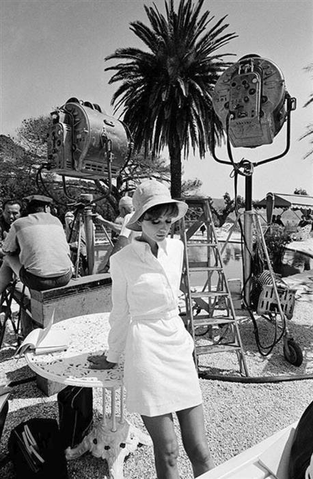 Audrey Hepburn by the pool St Tropez 