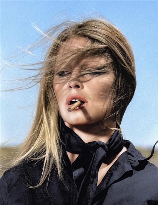 Terry O'Neill Brigitte Bardot Colourised 