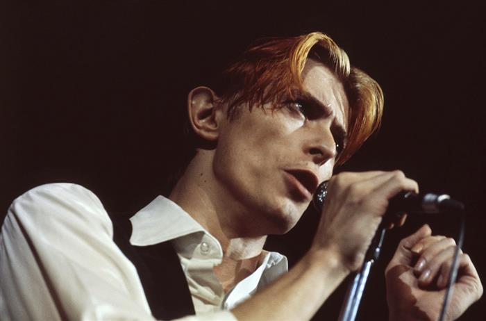 David Bowie during the Diamond Dogs tour, Los Angeles 1974