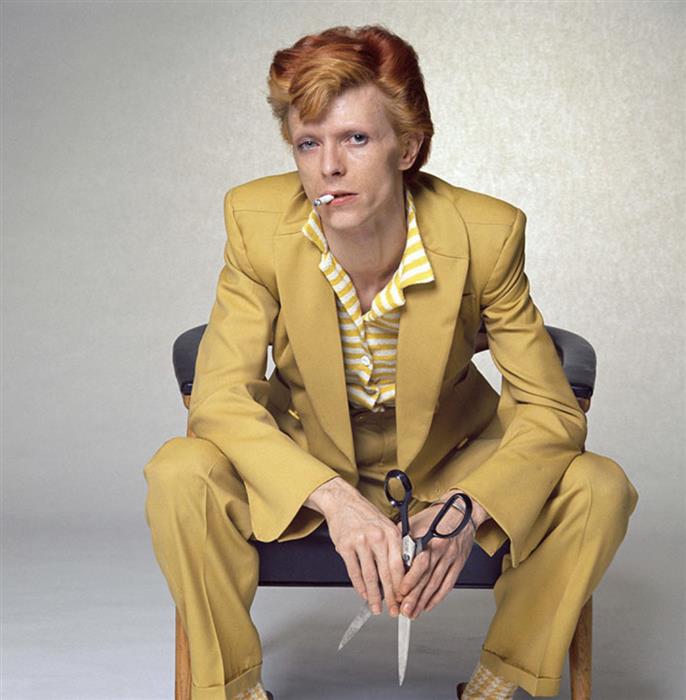 David Bowie, photographed for a magazine in Los Angeles, 1974