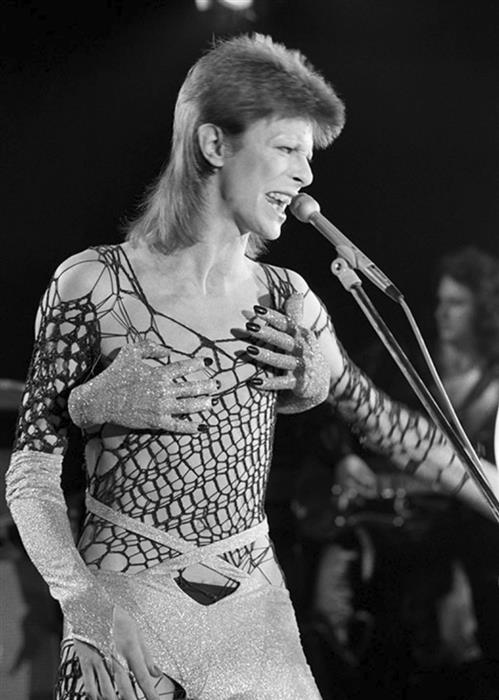 David Bowie, performed for the last time as Ziggy Stardust, at the marquee club, 1973