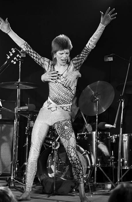 David Bowie, performed for the last time as Ziggy Stardust, at the marquee club, 1973