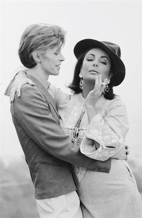 David Bowie & Elizabeth Taylor 