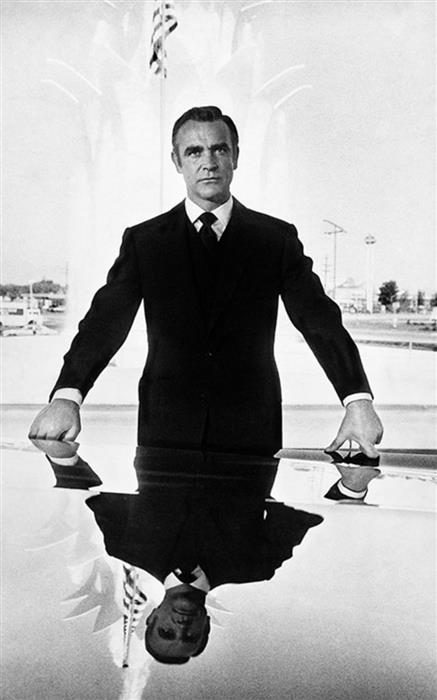 Sean Connery as James Bond  Reflection 