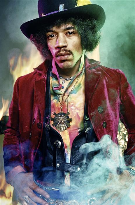 Jimi Hendrix Electric Ladyland portrait, London (1967)