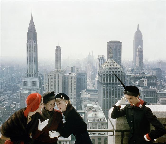 Norman Parkinson Young Velvets , Hat Fashion ,New York 1949 