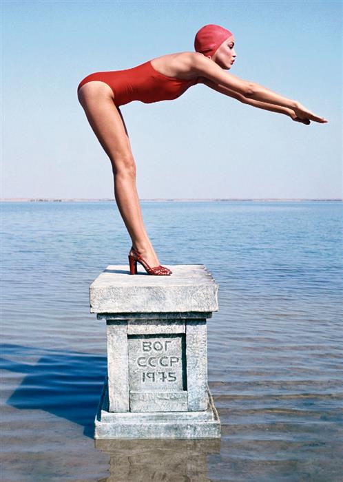 Jerry Hall for Vogue ,USSR 