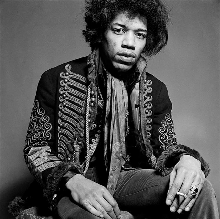 Jimi Henrix Portrait in  Jacket 1967