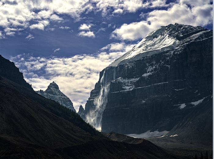 Mount Lefroy ,Alberta ,Canada ,Landscape  By Gered Mankowitz 