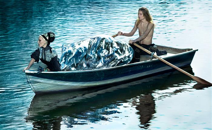 Daphne Guinnes in a Boat New York 2011