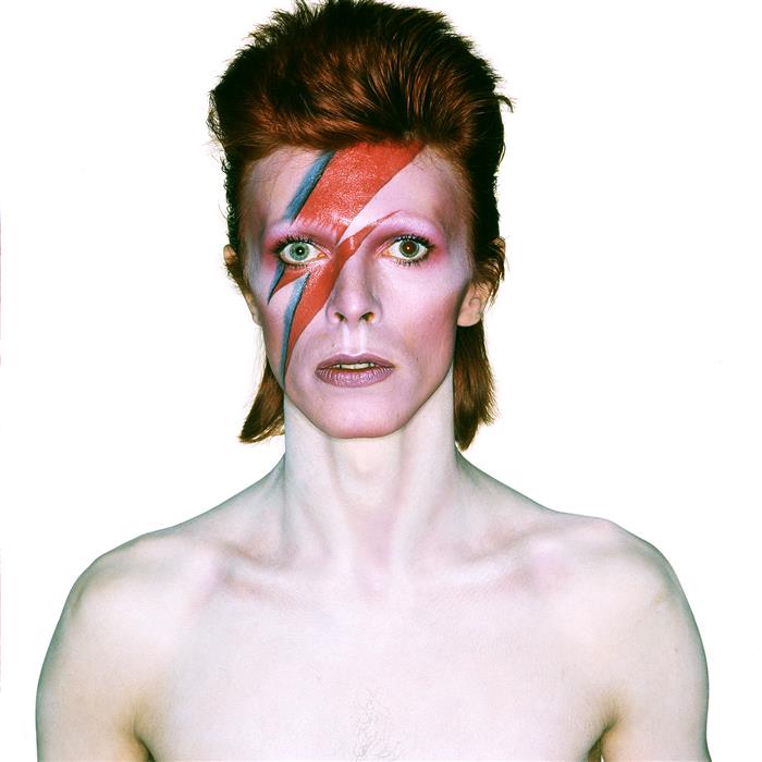 David Bowie,Aladdin Sane Eyes open  London  1973