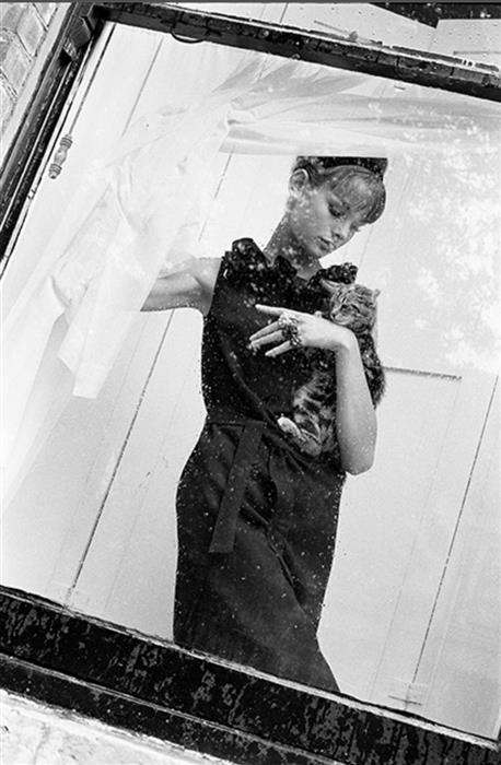 Brian Duffy  Jean Shrimpton with Cat 