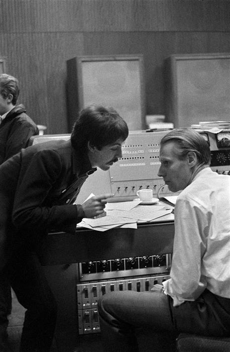 Paul McCartney and George Martin London 1966