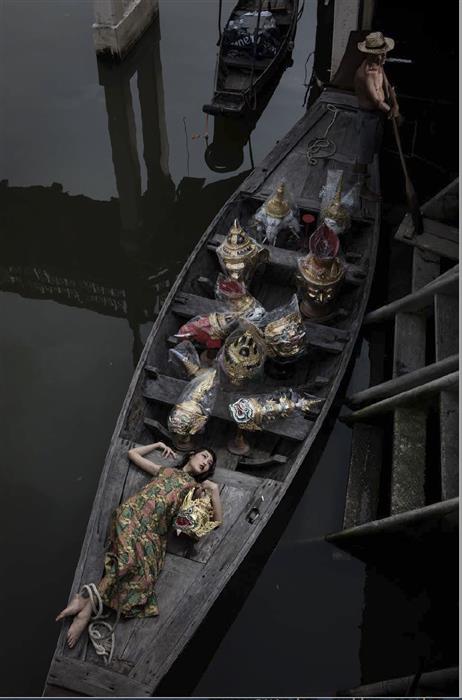 The Chao Phraya River Longboat   , Bangkok  ,Thailand , Asia  