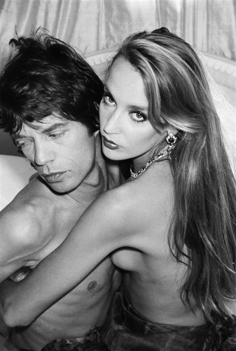 Mick Jagger and Jerry Hall by Norman Parkinson 