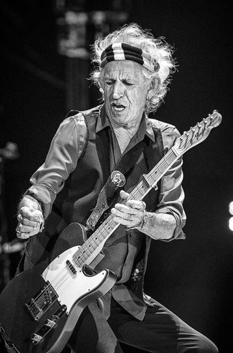 The rolling Stones in USA Kieth Richard by Jérôme Brunet  