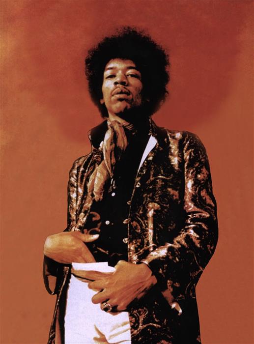 Jimi Hendrix - 'The Jimi Hendrix Experience' Album Cover Session Picture, 1967