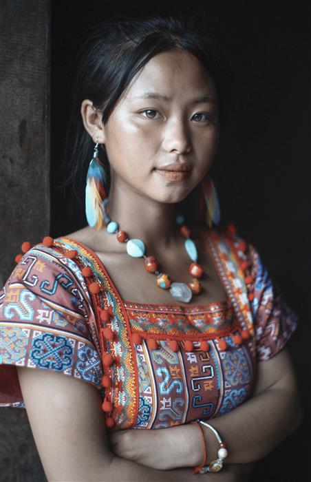 Yer in Red Dress 1  Laos 