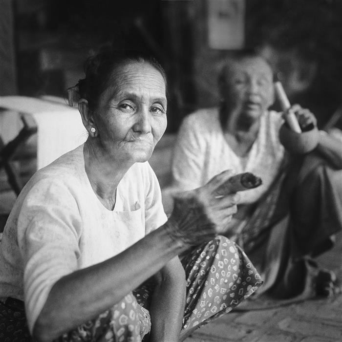 Smoking Ladies Bagan Myanmar (Burma)